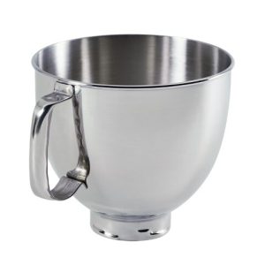 5-Qt. Tilt-Head Polished Stainless Steel Bowl with Comfortable Handle
