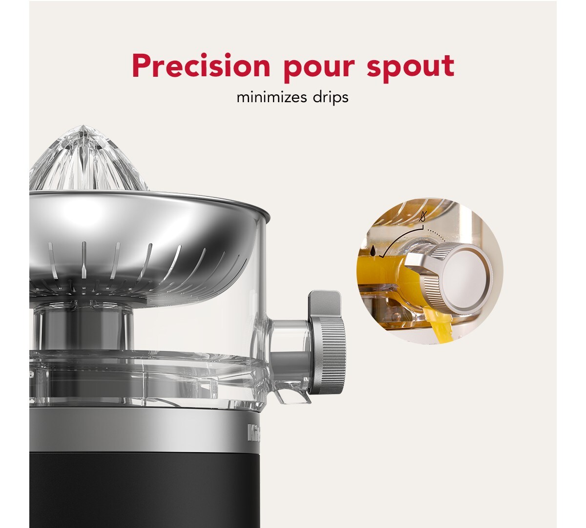 KitchenAid Go® Cordless Citrus Juicer - battery sold separately - Black Matte - Image 4