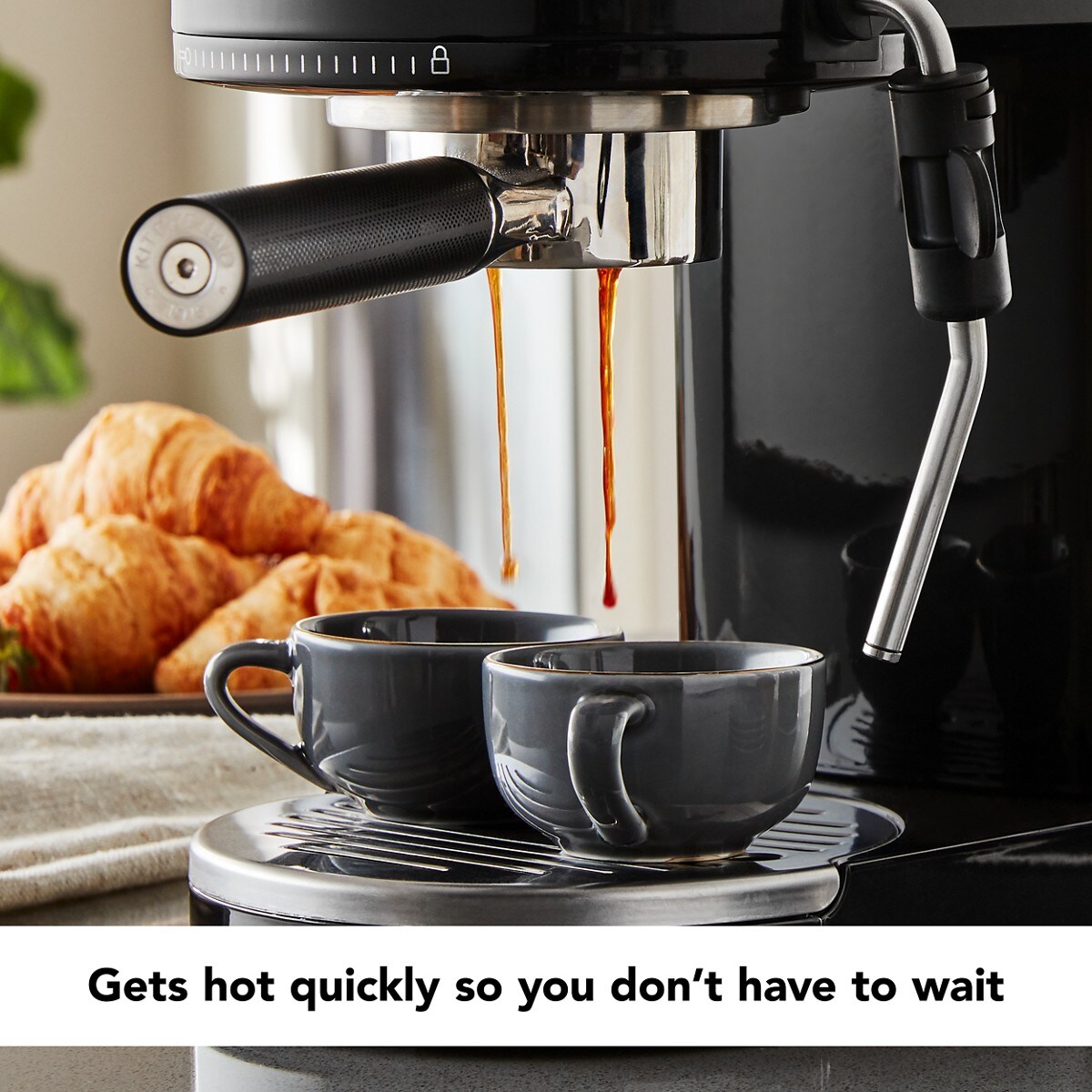 Metal Semi-Automatic Espresso Machine - Onyx Black - Image 6