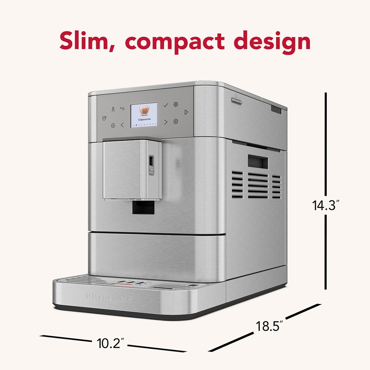 Fully Automatic Espresso Machine KF6 - Stainless Steel Finish - Image 2