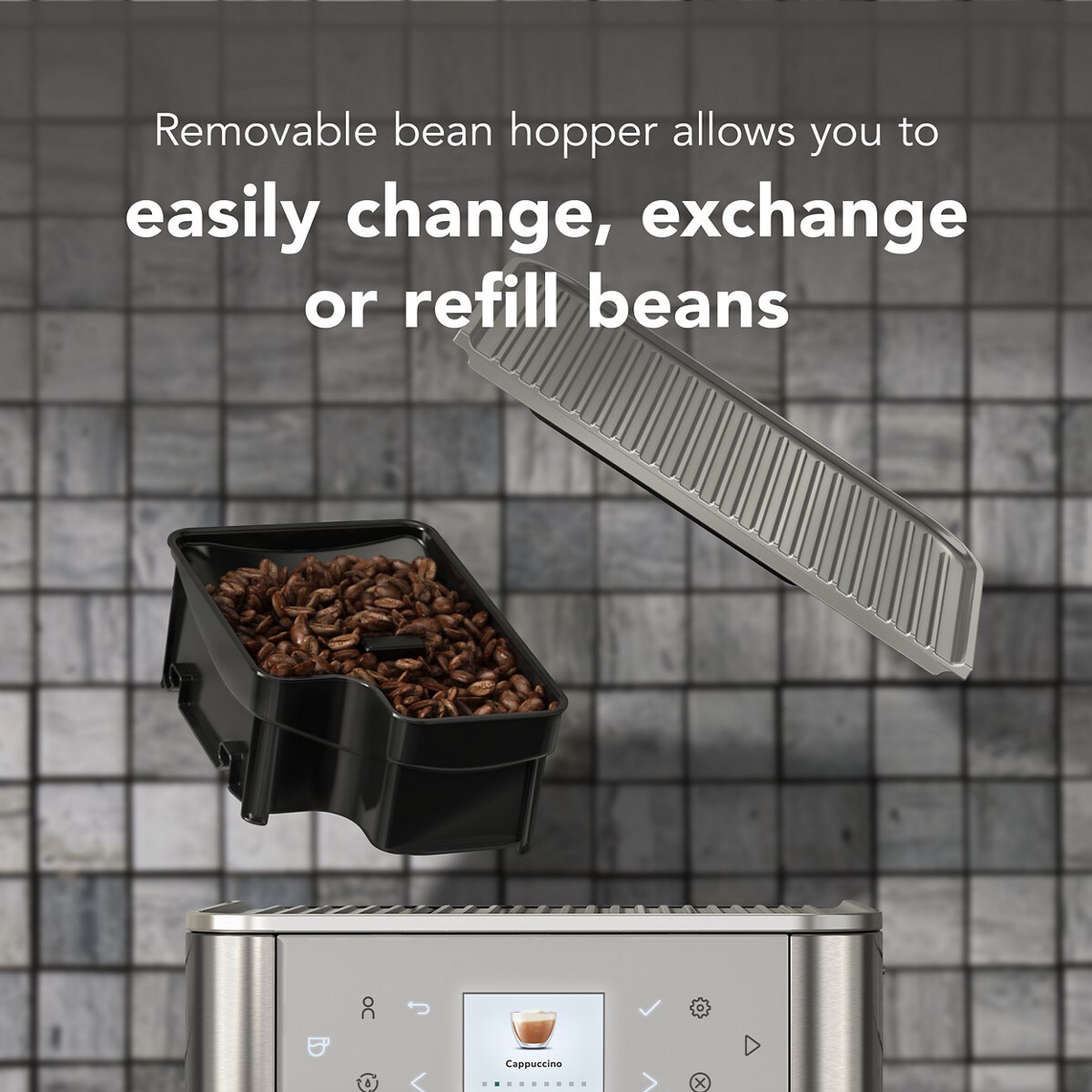 Fully Automatic Espresso Machine KF6 - Stainless Steel Finish - Image 4