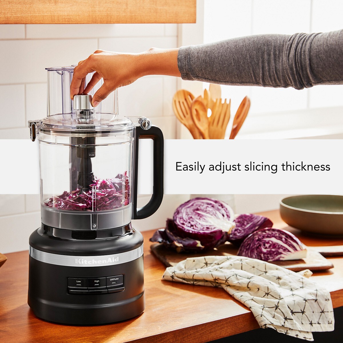 13-Cup Food Processor with Dicing Kit - Black Matte - Image 5