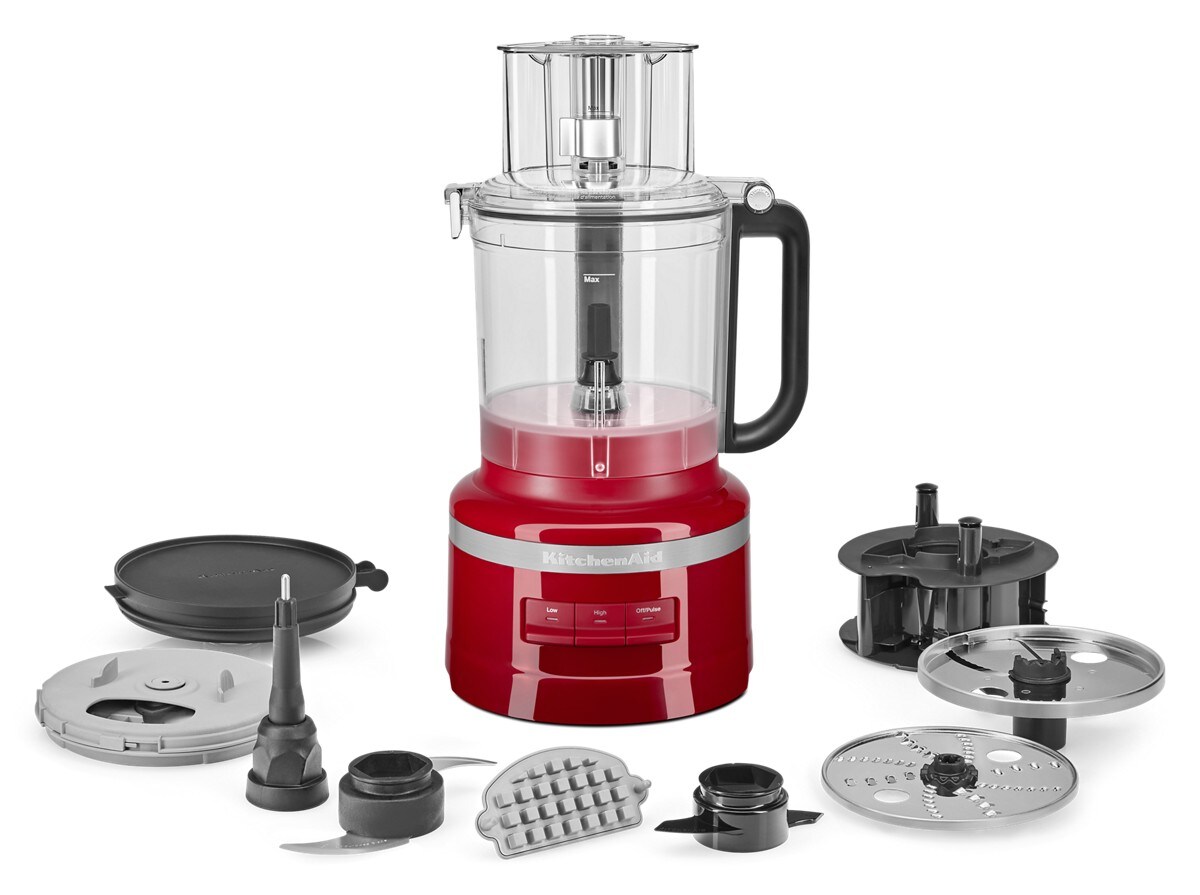 13-Cup Food Processor with Dicing Kit - Empire Red