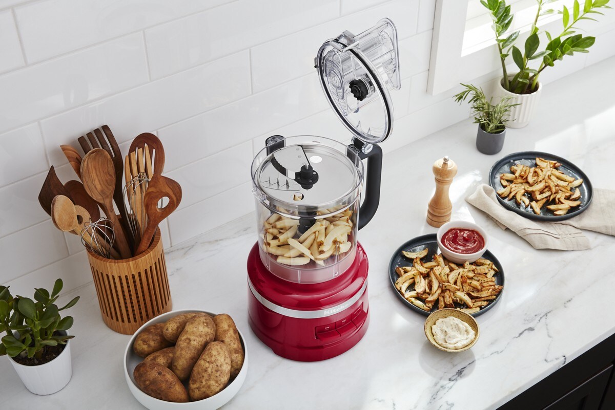 13-Cup Food Processor with French Fry Disc and Dicing Kit - Empire Red - Image 5