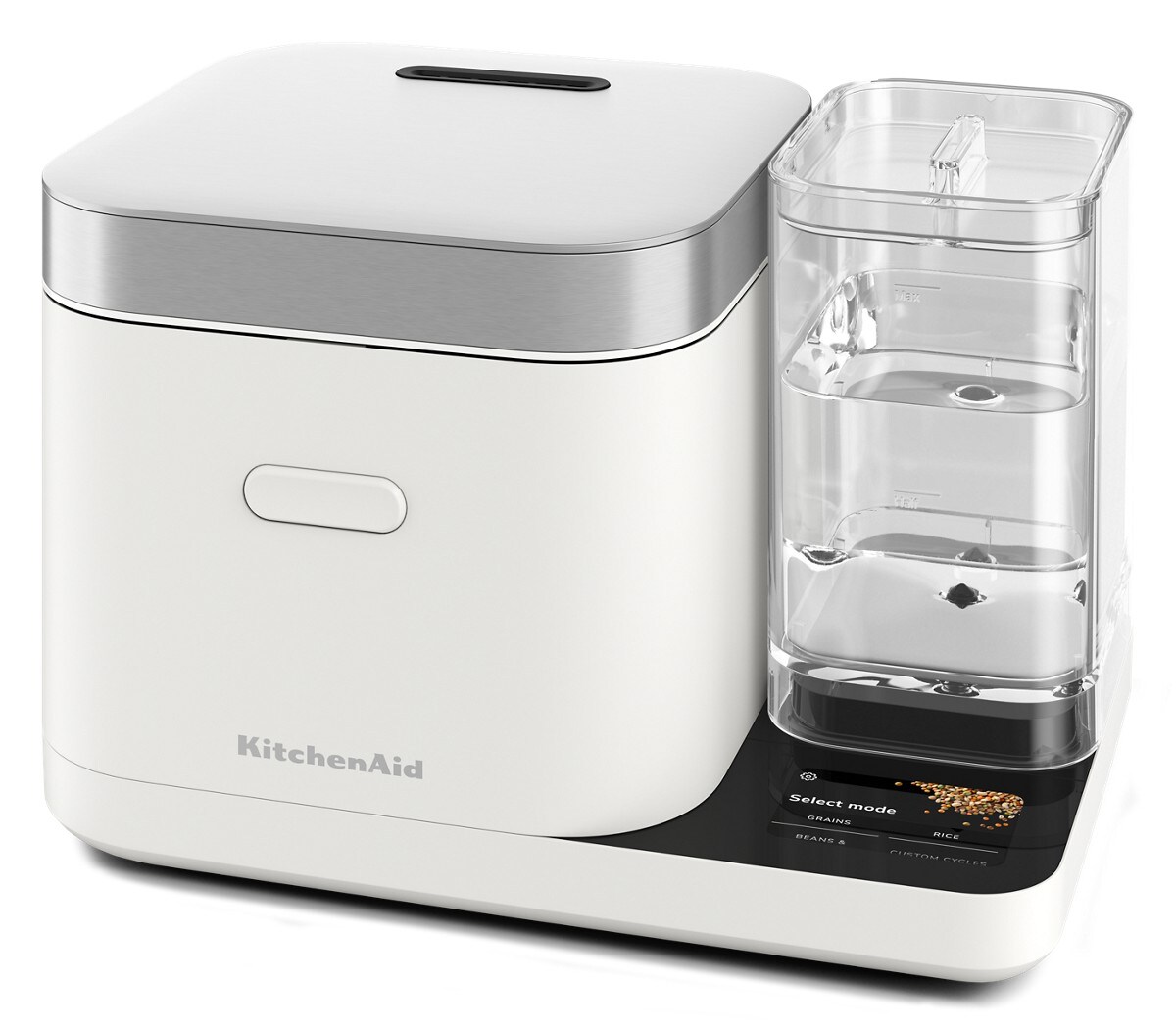 Grain and Rice Cooker - Porcelain White