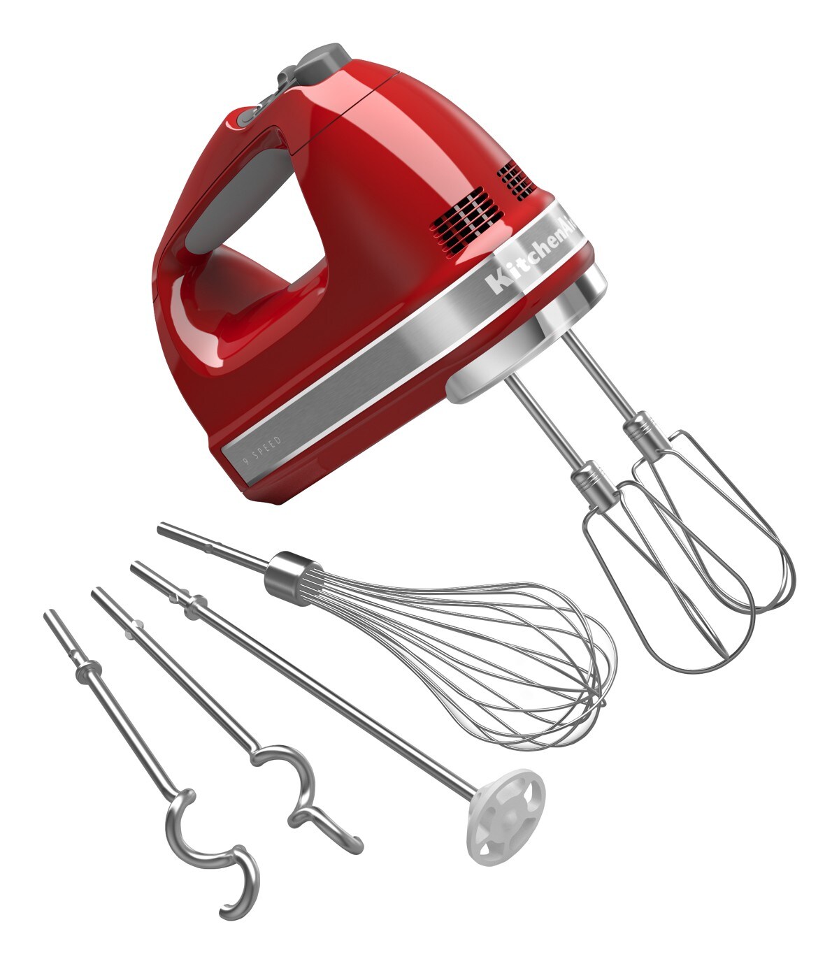 9-Speed Hand Mixer - Empire Red - Image 4