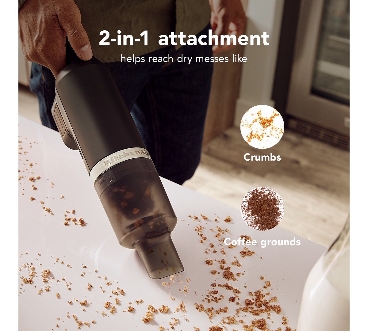 KitchenAid Go® Cordless Kitchen Vacuum - battery sold separately - Black Matte - Image 4