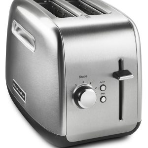 2-Slice Toaster with manual lift lever - Brushed Stainless Steel