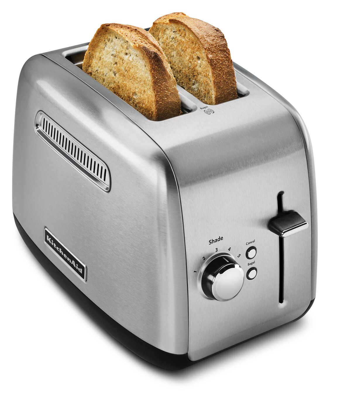 2-Slice Toaster with manual lift lever - Brushed Stainless Steel - Image 4