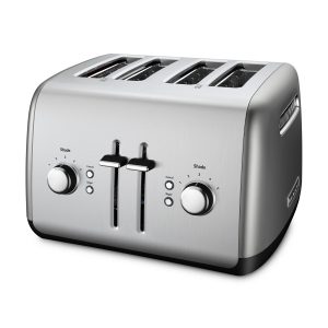 4-Slice Toaster with Manual High-Lift Lever - Contour Silver