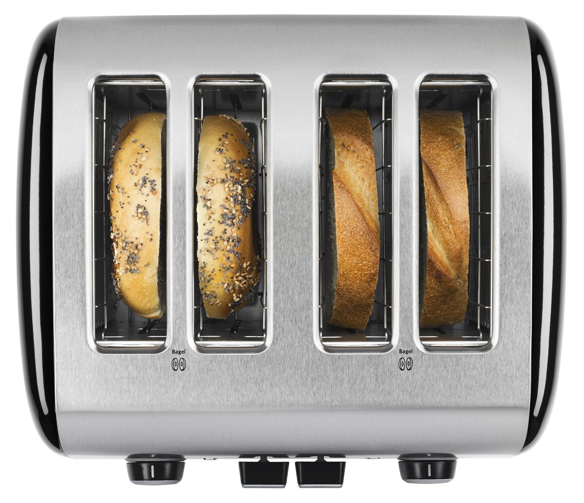 4-Slice Toaster with Manual High-Lift Lever - Onyx Black - Image 2