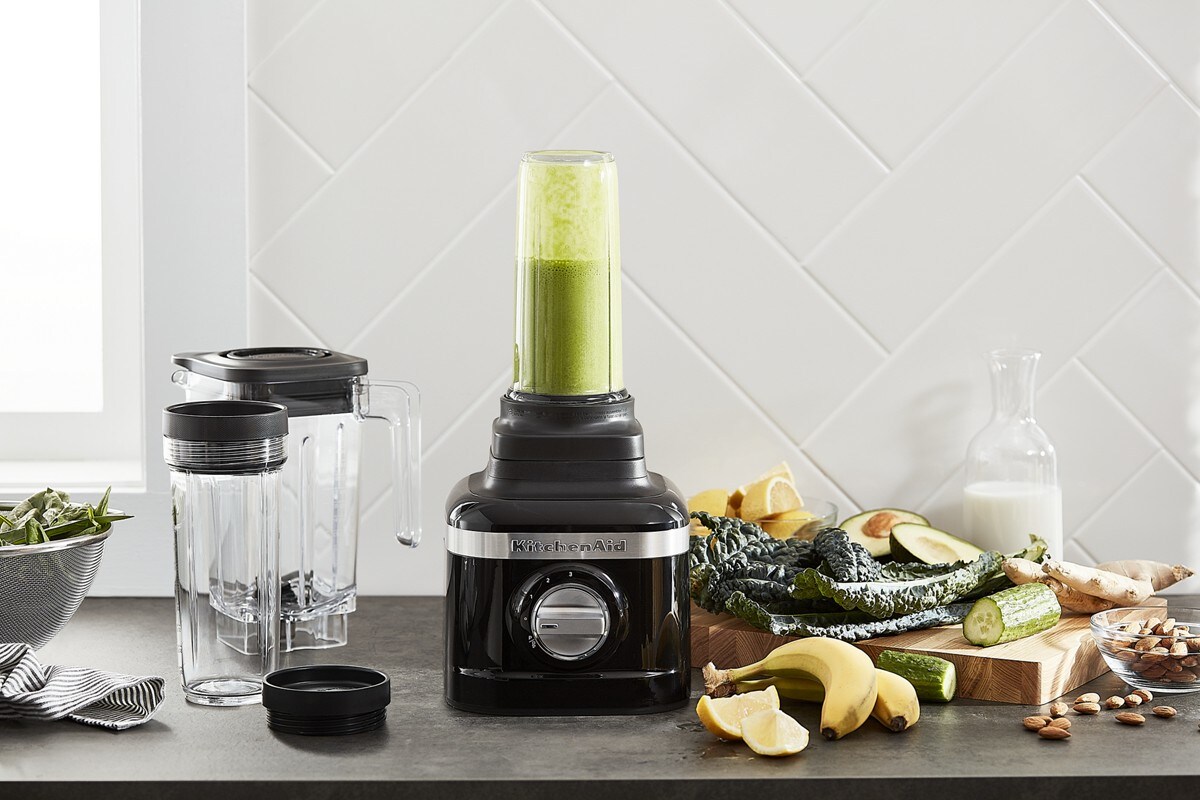 K150 3 Speed Ice Crushing Blender with 2 Personal Blender Jars - Onyx Black - Image 3