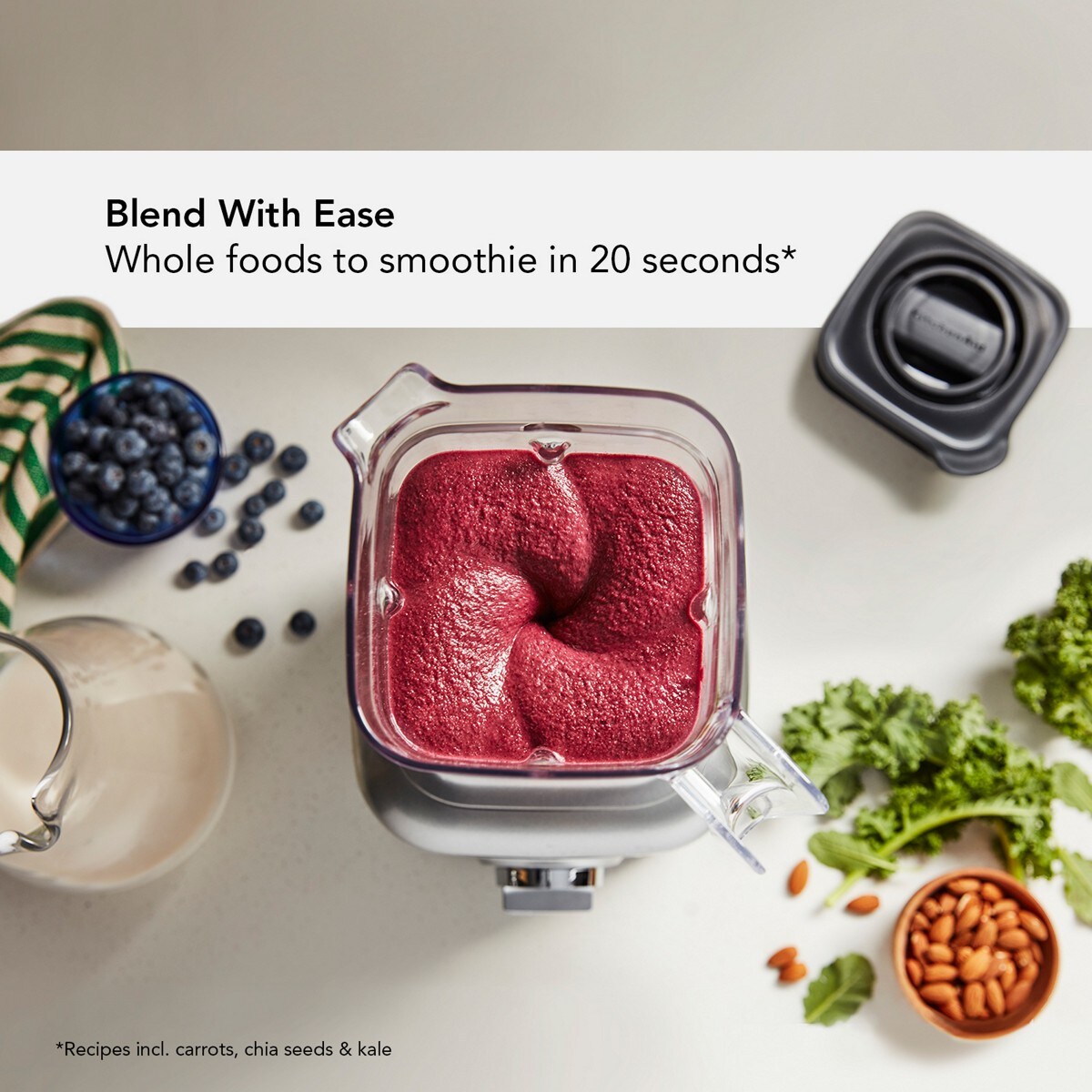 K400 Variable Speed Blender with Tamper - Matte Dried Rose - Image 2