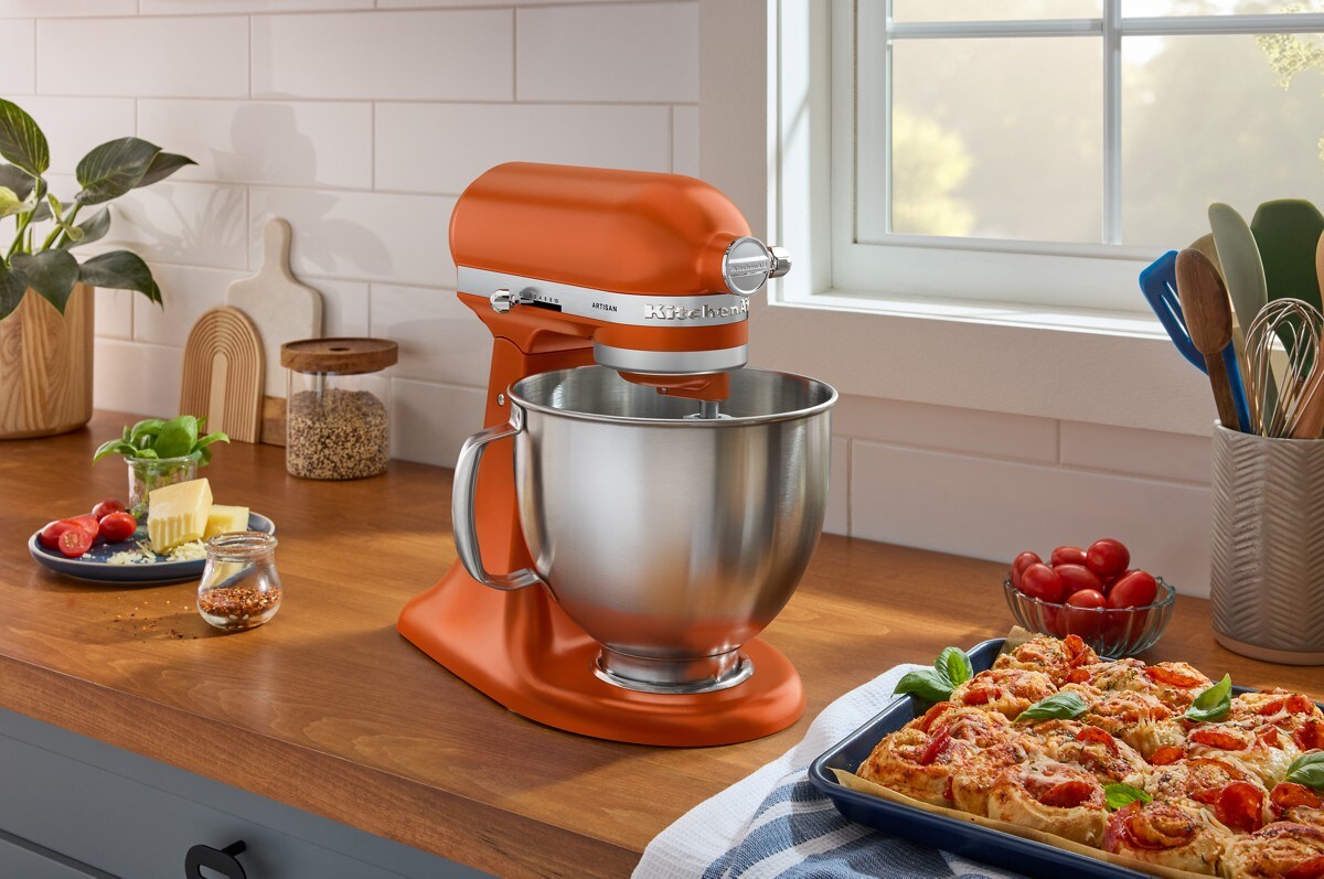 Artisan® Series 5 Quart Tilt-Head Stand Mixer with Premium Touchpoints - Scorched Orange - Image 5