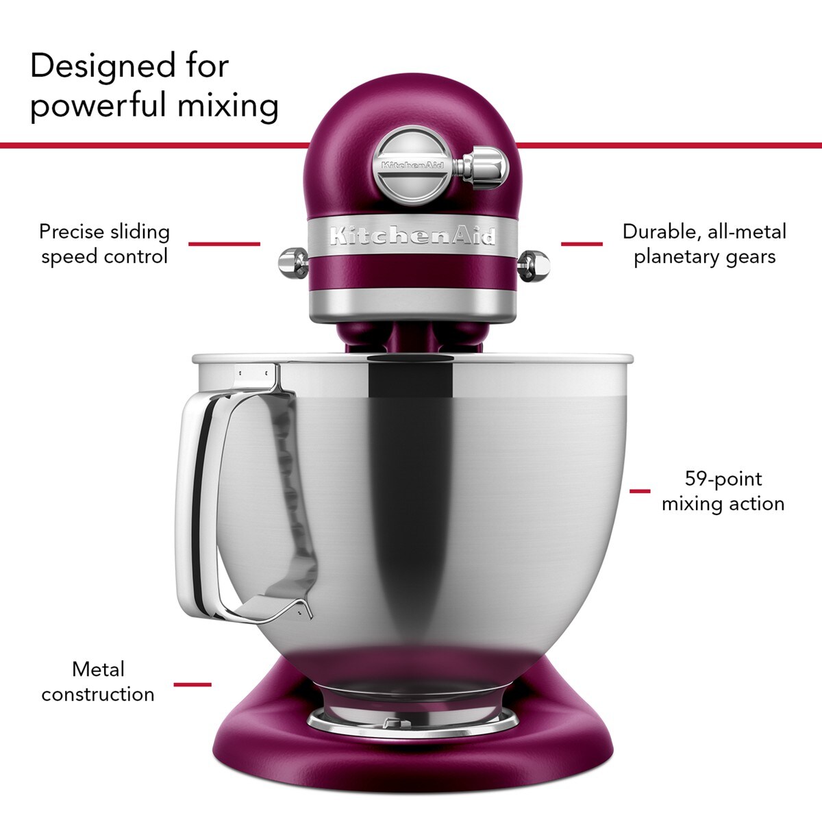 2022 Color of the Year Beetroot Stand Mixer - Image 6