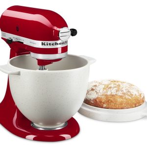 Bread Bowl with Baking Lid - Grey Speckle