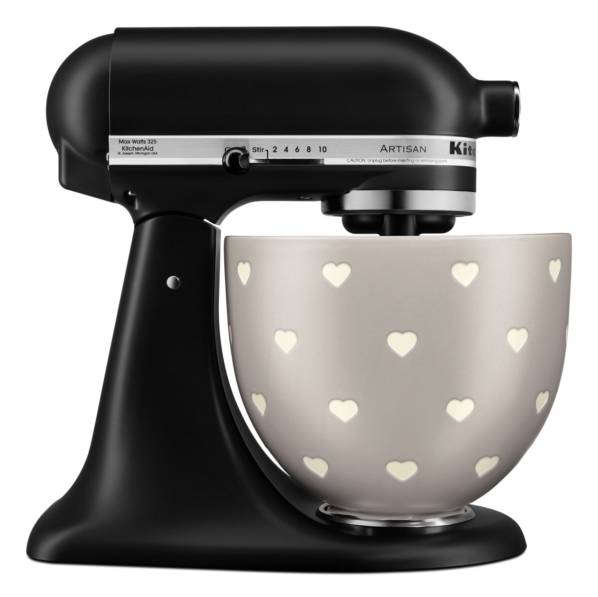 5 Quart Layered Hearts Ceramic Bowl - Image 2