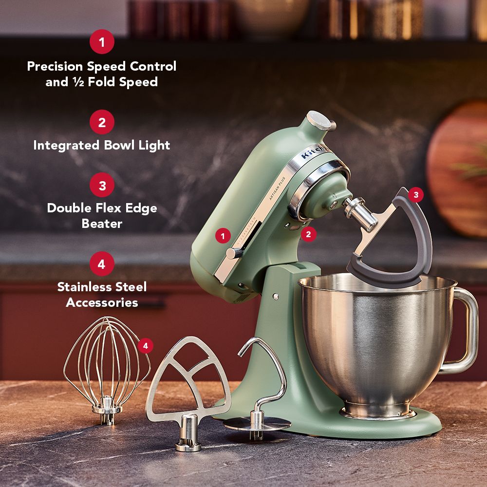 Artisan Plus Series 5 Quart Tilt-Head Stand Mixer - Cardamom - Image 2