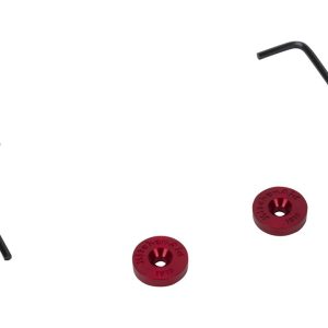 Refrigerator Handle Medallion (Set of 2) with Wrenches (1-INCHES 1- METRIC) for KAD Models - Red