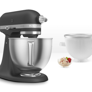 Artisan® 5-Qt Mixer with Premium Touchpoints & Ice Cream Maker Attachment - Cast Iron Black